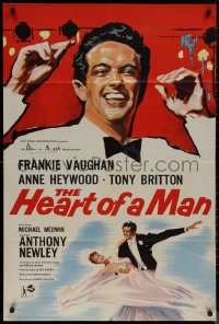 8f0013 HEART OF A MAN English 1sh 1959 great artwork of Frankie Vaughan & Anne Heywood!