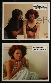 8f0080 DEPRAVED RELATIONS 10 French LCs 1975 Jean-Paul Savignac, different images of sexy Mona Mour!