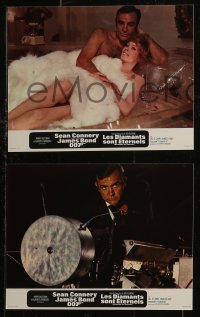8f0079 DIAMONDS ARE FOREVER 11 French LCs 1971 Sean Connery as James Bond 007, Jill St. John!
