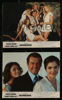 8f0066 MOONRAKER 12 style A French LCs 1979 many images of Roger Moore as James Bond, different!