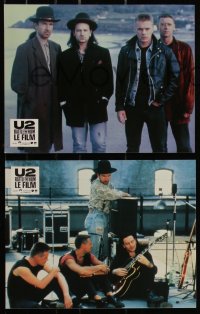 8f0075 U2 RATTLE & HUM 12 French LCs 1988 Irish rockers Bono, The Edge, Larry Mullen Jr!