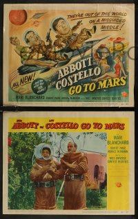 8g0566 ABBOTT & COSTELLO GO TO MARS 8 LCs 1953 Bud & Lou with beautiful Mari Blanchard in space!