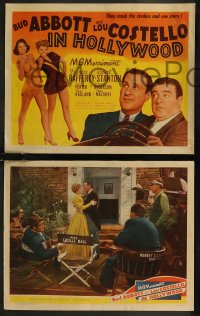 8g0567 ABBOTT & COSTELLO IN HOLLYWOOD 8 LCs 1945 Bud & Lou, Frances Rafferty, roulette!