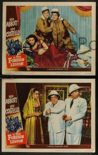 8g0918 ABBOTT & COSTELLO IN THE FOREIGN LEGION 5 LCs 1950 Bud & Lou w/harem girl Patricia Medina!