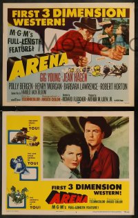 8g0583 ARENA 8 3D LCs 1953 Gig Young, cool cowboy western, MGM's full-length feature!
