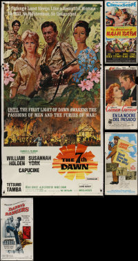 8h0427 LOT OF 10 FOLDED THREE-SHEETS 1940s-1960s great images from a variety of different movies!
