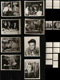 8h0340 LOT OF 10 6X8 STILLS STAMPED FROM HEDDA HOPPER 1940s great candids of top Hollywood stars!