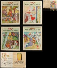 8h0312 LOT OF 1 SET OF 4 KELLOGG'S STORY BOOK OF GAMES 1931 outrageous Little Black Sambo game!