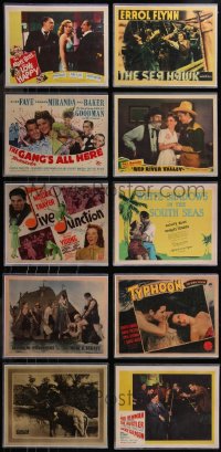8h0214 LOT OF 10 REPRODUCTION LOBBY CARDS IN SLEEVES 1980s Marilyn Monroe with Marx Bros & more!