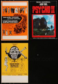 8h0203 LOT OF 1 STANDEES AND 2 SPECIAL WINDOW CARDS 1960s-1980s Psycho II & more!