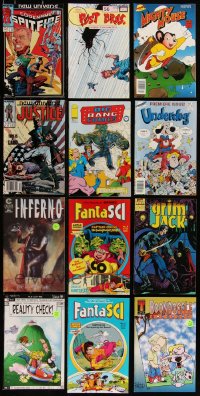 8h0240 LOT OF 12 COMIC BOOKS 1980s-1990s Mighty Mouse, Underdog, FantaSci, Marvel & more!