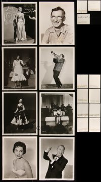 8h0335 LOT OF 11 8X10 STILLS FROM MUSICAL SHORTS 1950s great portraits of singers & musicians!