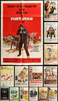 8h0066 LOT OF 19 FOLDED ONE-SHEETS 1960s-1980s great images from a variety of different movies!