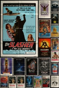 8h0059 LOT OF 23 FOLDED ONE-SHEETS 1970s-1980s great images from a variety of different movies!