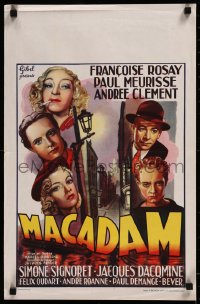 8j0119 BACK STREETS OF PARIS Belgian 1946 Francoise Rosay, Andree Clement, Simone Signoret!