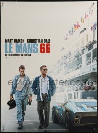 8j0074 FORD V FERRARI teaser French 15x21 2019 Christian Bale & Matt Damon on track, Le Mans '66!