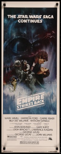 8j0354 EMPIRE STRIKES BACK insert 1980 best Gone with the Wind style art by Roger Kastel!