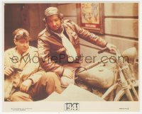 8k0021 1941 8x10 mini LC 1979 great c/u of John Belushi & Dan Aykroyd on motorcycle & sidecar!
