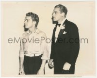 8k0038 ANGELS WITH DIRTY FACES candid 8.25x10 still 1938 James Cagney w/actor who plays him as a boy!