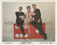 8k0008 GIRL RUSH color 8x10 still 1955 Rosalind Russell, Fernando Lamas & Eddie Albert on giant dice!