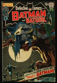 8m0055 BATMAN #405 comic book November 1970 with Batgirl, introducing The League of Assassins!