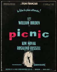 8m0012 LE FILM FRANCAIS French exhibitor magazine September 14, 1956 William Holden & Kim Novak in Picnic!