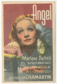 8r0811 ANGEL Spanish herald 1942 c/u of sexy Marlene Dietrich, Ernst Lubitsch, Raphaelson
