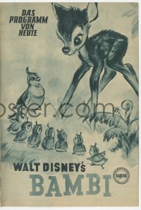 8r0017 BAMBI Austrian program 1950 Walt Disney classic, many completely different cartoon images!