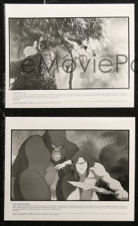 8r0061 TARZAN presskit w/ 6 stills 1999 Disney jungle cartoon, from Edgar Rice Burroughs story!