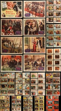 8s0170 LOT OF 118 LOBBY CARDS 1950s mostly complete sets from a variety of different movies!