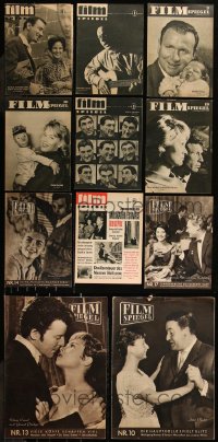 8s0443 LOT OF 11 FILM SPIEGEL GERMAN MOVIE MAGAZINES 1958-1965 filled with great images & articles!
