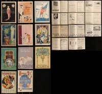 8s0605 LOT OF 11 1910S CLEVELAND OHIO PLAYBILLS 1910s great cover art on each!