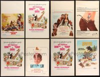 8s0044 LOT OF 12 WINDOW CARDS 1950s-1970s great images from a variety of different movies!