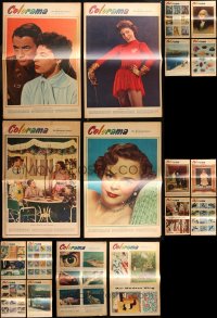 8s0037 LOT OF 18 COLORAMA NEWSPAPER SUPPLEMENTS 1954 from the Philadelphia Inquirer!