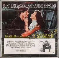 8t0061 RAINMAKER 6sh 1956 great romantic close up of Burt Lancaster & Katharine Hepburn!