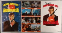 8t0007 MOONRAKER advance 1-stop poster 1979 art of Roger Moore as James Bond by Daniel Goozee!