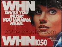 8t0005 WHN 1050 45x59 subway poster 1970s Linda Ronstadt, it gives you music you wanna hear!
