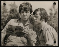 8w0010 HELP 2 Swiss 7x9 stills 1965 Ringo Starr playing the drums and reading with Paul McCartney!