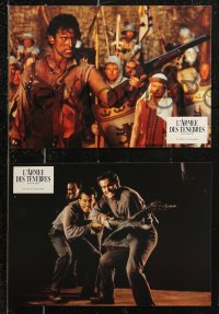8w0075 ARMY OF DARKNESS 8 French LCs 1993 Sam Raimi, Bruce Campbell, wacky cult classic!