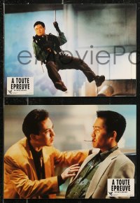 8w0065 HARD BOILED 12 French LCs 1995 John Woo, great action images of Chow Yun-Fat!