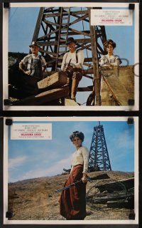 8w0070 OKLAHOMA CRUDE 11 French LCs 1973 great images of George C. Scott & Faye Dunaway!