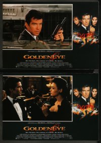 8w0040 GOLDENEYE 12 Spanish LCs 1995 Pierce Brosnan as secret agent James Bond 007, Scorupco!