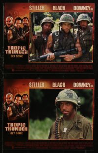 8w0056 TROPIC THUNDER 8 Swiss LCs 2008 Ben Stiller, Jack Black and wacky Robert Downey Jr.!