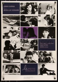 8x0050 LE PETIT SOLDAT Japanese R1990s Jean-Luc Godard, different image of Anna Karina, purple design