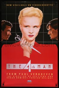 8y0220 4TH MAN 24x36 video poster 1983 Paul Verhoeven's De Vierde man, cool Vincent Topazio art of top stars!