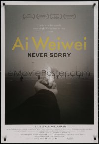 8y0833 AI WEIWEI: NEVER SORRY 1sh 2012 if no free speech, every single life has lived in vain!