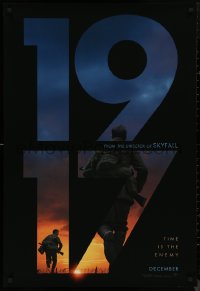 8y0468 1917 teaser DS Canadian 1sh 2019 Sam Mendes, Best Picture, cool World War I title design!