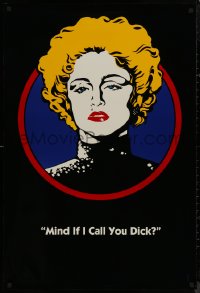 8y0934 DICK TRACY teaser DS 1sh 1990 Disney, great artwork of Madonna as Breathless Mahoney!