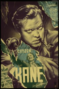 8y0057 CITIZEN KANE #20/100 24x36 art print 2017 Martin Ansin art of Orson Welles, variant ed.!