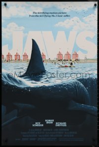 8y0026 JAWS #59/200 24x36 art print 2020 Mondo, Flory art of the massive shark, regular edition!